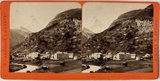 Stereo, Switzerland, Zermatt, the Matterhorn Vintage Stereo Card Album Print 