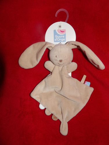 Doudou sucre orge lapin - sucre, plat