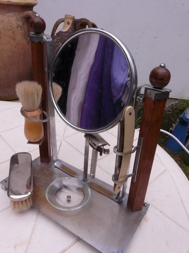 Ancien miroir barbier sur - de,