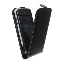 Etui Iphone 3G / 3 GS slim cuir Noir