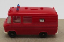 b MICRO WIKING HO 1/87 VAN MERCEDES L 406 FIREFIGHTERS FIRE BRIGADE 112