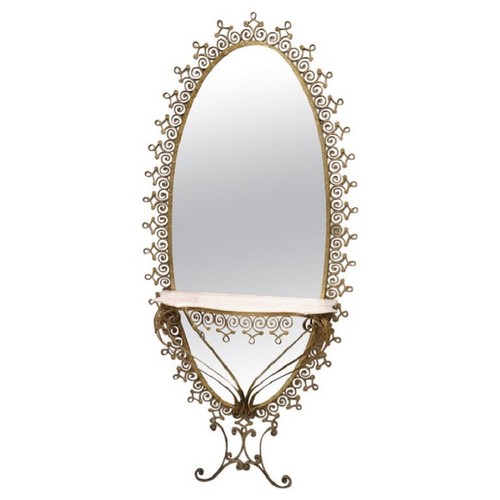 Grand miroir fer avec - grand,