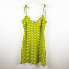 Levi’s Gem Floral V-Neck Mini Slip Dress M Green