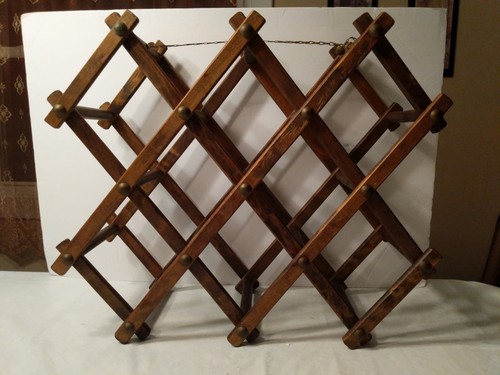 Vintage accordian style wood - accordian,