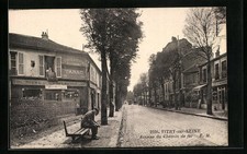 Old postcard Vitry-sur-Seine, Avenue du Chemin de fer 