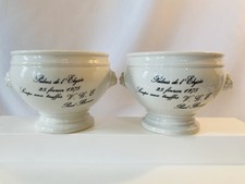 2 French Porcelain Soup Bowl Palais de L'Elysée Vaisselle Paul Bocuse 25 02 1975