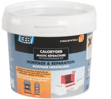 Mastic réfractaire pate