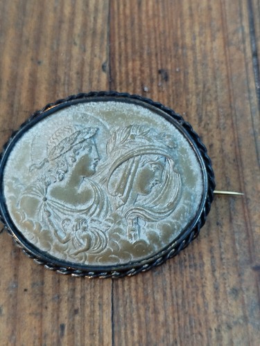 Broche pierre camée apollon - broche,