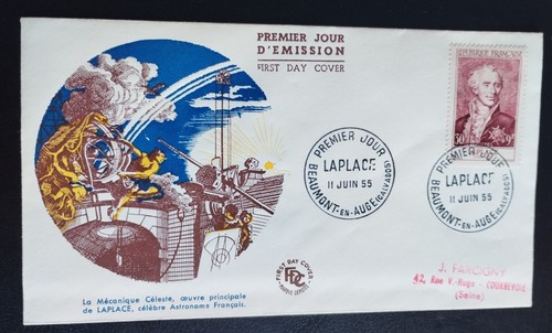 Enveloppe premier jour laplace - enveloppe,