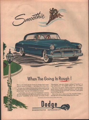 1952 dodge blue coronet door - coronet, 2-door