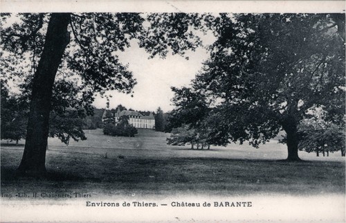 Cpa thiers environs de - thiers,