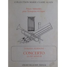 ALBINONI Tomaso Concerto en Ré mineur op 9 No 2 Trompette Orgue 1970