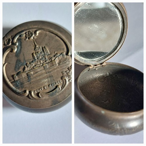 Ancien petit pilulier - , métal