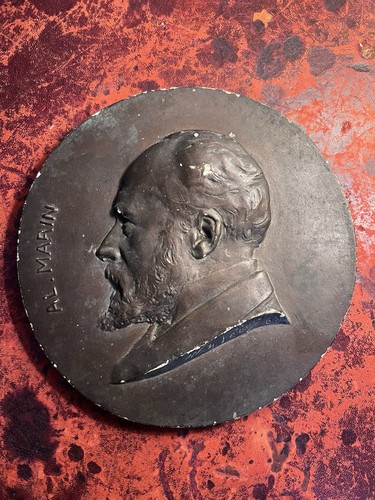 Médaillon plâtre profil - en,