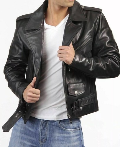 Blouson motard cuir - blouson,