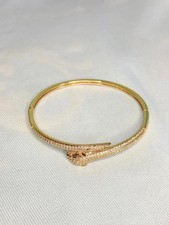 Bracelet doré fin - en forme de serpent - élégant tendance femme