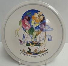 Villeroy & Boch Le Ballon Porcelain Plate Floriane Suvolant Copenhague c1984-88