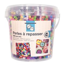 Perles à repasser - Plastique - Assortiment couleurs - 5300 pièces - Loisirs cré