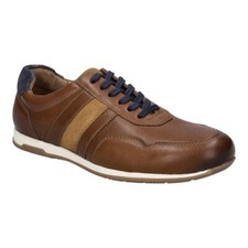 Josef Seibel Colby 02 Leather Sneakers Mens 43 US 9.5-10 Brown Cognac $150 NEW