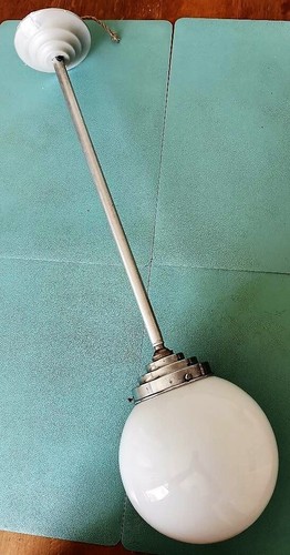 Suspension boule opaline - boule,