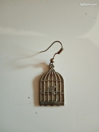 Boucle oreille cage à - cage,