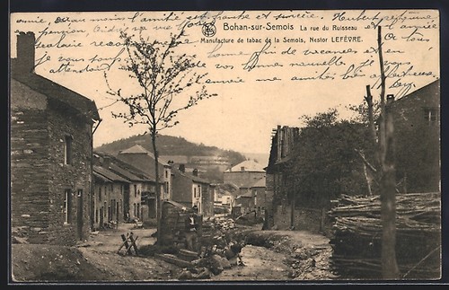 Cpa bohan sur - la, rue