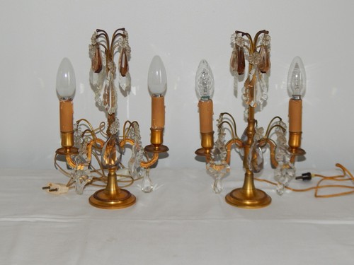 Ancienne paire girandoles - de,