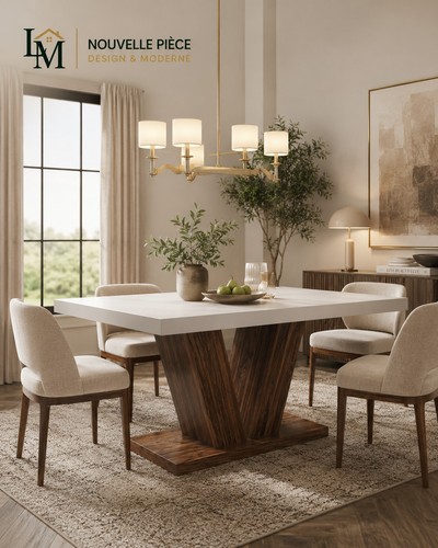 Grande table design salon - table,