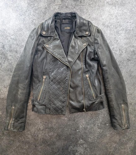 Veste cuir agneau maje - veste,