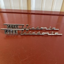 1955 1956 FORD CROWN VICTORIA EMBLEM BADGE TRIM MOULDING PAIR OEM