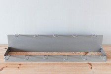 Coat rack or wall utensil industrial style support chrome light gray