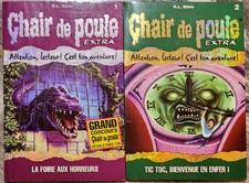 Lot 2 Livres Chair De Poule Extra #1 & 2 R. L. Stine Francais MINT