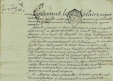 1764 Sale aillefontaine by BACQUET DECOLNET to the priest LE MAIRE de Mortefontaine