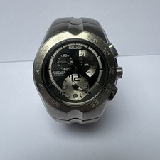 Seiko Rare Collectible Kinetic Arctura 7L22-0AJ0 Chronograph Men's Watch