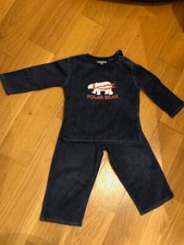 pyjama bleu marine Okaïdi - Polar Bear - en éponge - Taille 2 ans