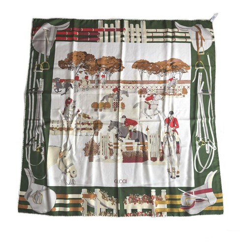 Foulard vintage soie - foulard,
