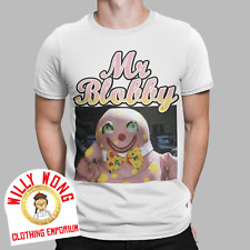 Mr Blobby T-Shirt BBC Cool Funny 90s Men Women Retro Vintage House Party UK Tee