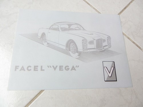 Facel vega 1954 catalogue - facel,