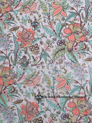 Indien tissu coton robe - 4.6m,