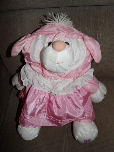 Peluche souris mouton rose - peluche,