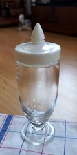 OLD "GARLAND" GLASS CONFECTIONERY JAR with SCREW CAP - SPOTLESS