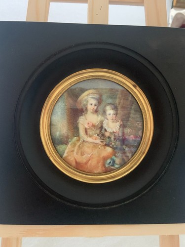 Peinture miniature ancienne - peinture,