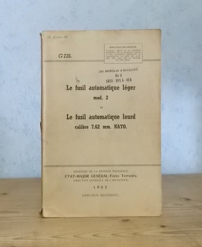 Militaria arme notice fusil - notice,