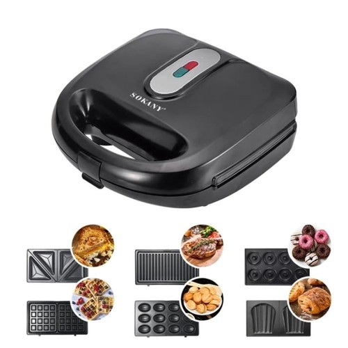 Gaufrier multifonction 6en1 - 6en1,
