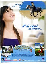 2000s Alexandra Ledermann Video Game Ad - Wii