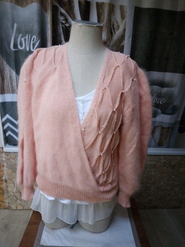 Superbe pull angora - superbe, abricot
