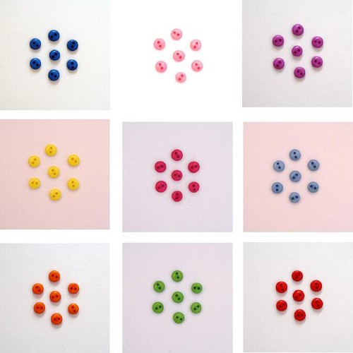 Lot mini boutons - 20, 6mm