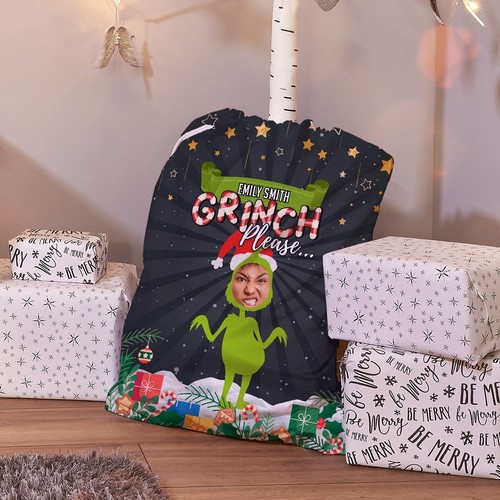 Personnalisé santa sac elfe - personnalisé,