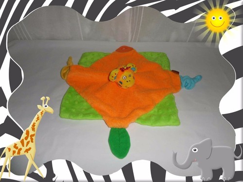 Doudou semi plat singe - j,