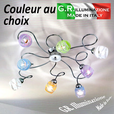 Plafonnier moderne chromé 8